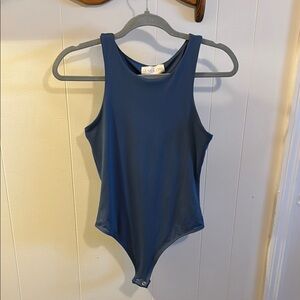 Olive & Oak Ocean Blue Bodysuit Sleeveless High-Cut